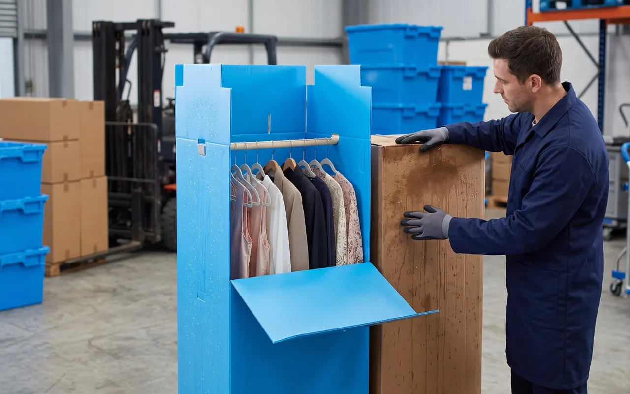 Corrugated plastic wardrobe box or cardboard: why professionals choose plastic