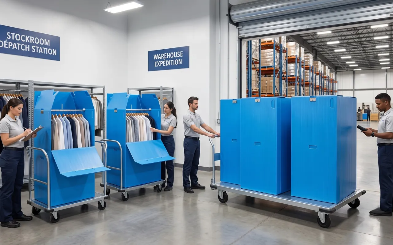 From Store to Warehouse: How to Transport Large Quantities of Clothing Without Wasting Time