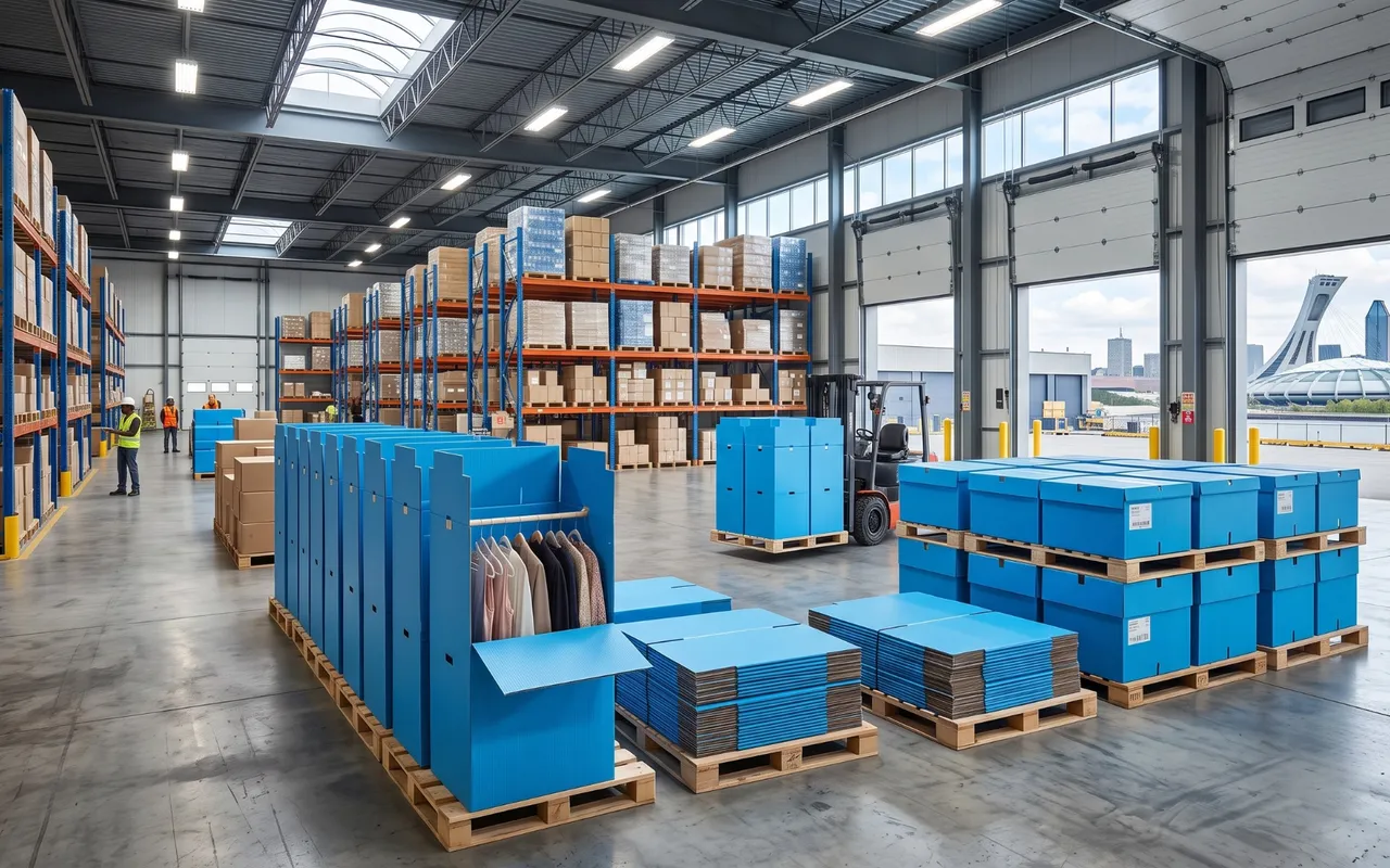 Order corrugated plastic wardrobe boxes in bulk in Montreal