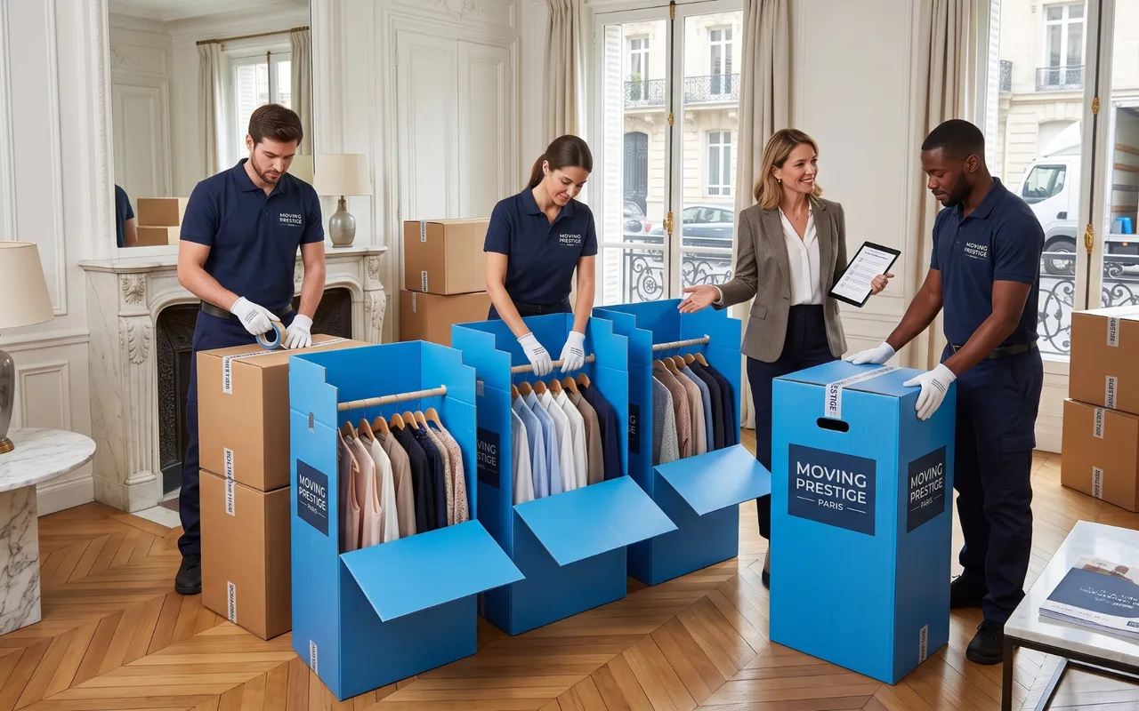 Entreprises de déménagement : un service premium avec des boîtes garde-robe en plastique ondulé
