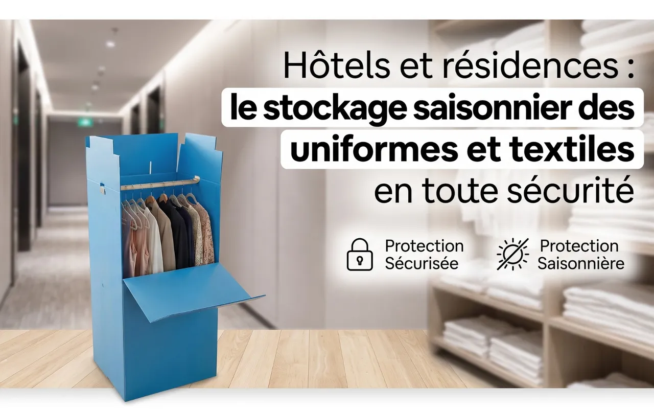 Hôtels et résidences : le stockage saisonnier des uniformes et textiles en toute sécurité