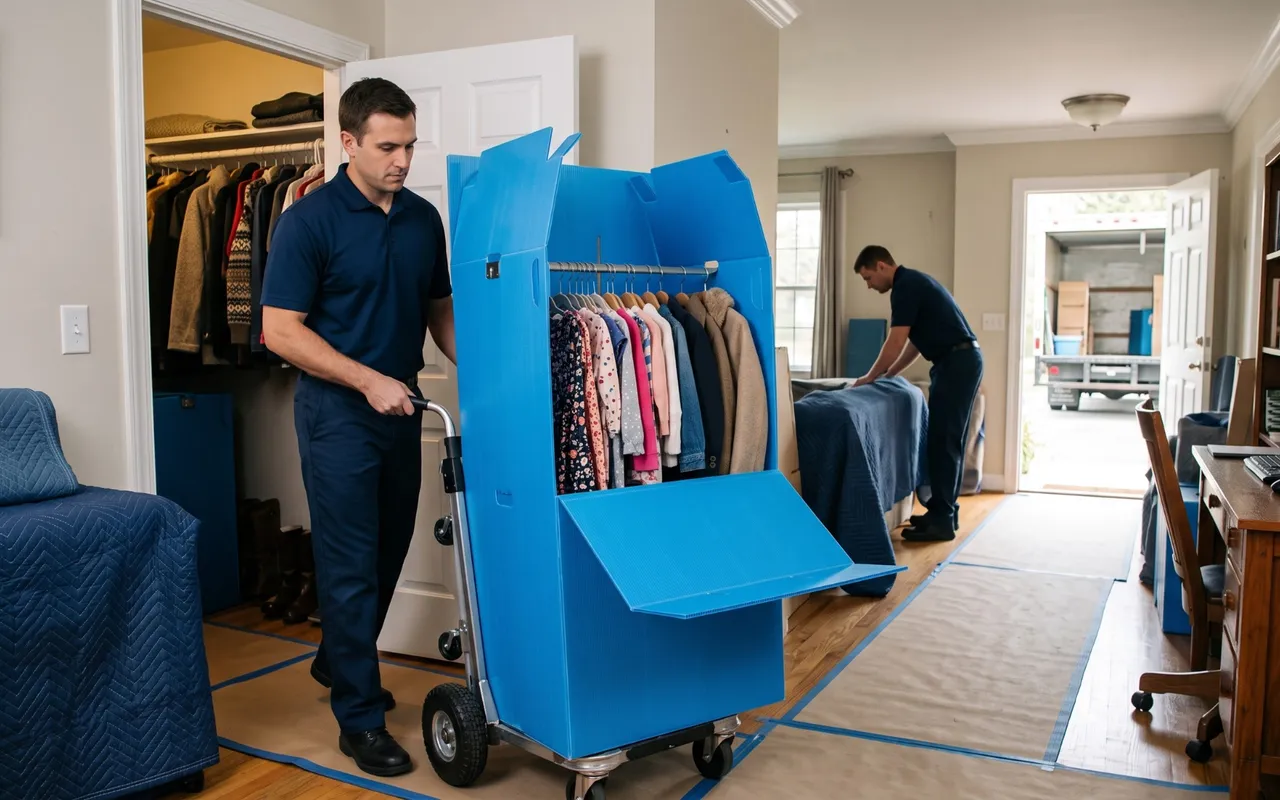 How to Offer a More Professional Moving Service by Transporting Clothing on Hangers
